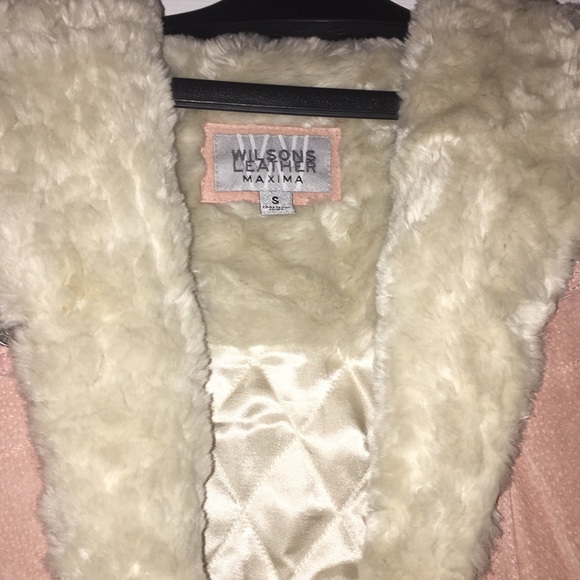 Vintage pink suede jacket - Picture 3 of 5